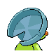 Lombre shiny back-facing sprite from Pokémon Pearl