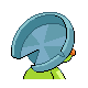 Lombre shiny back-facing sprite from Pokémon HeartGold