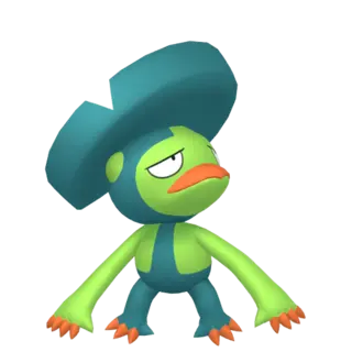 Lombre shiny front-facing sprite from Pokémon Sword