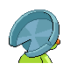 Lombre shiny back-facing sprite from Pokémon Platinum