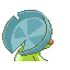 Lombre shiny back-facing sprite from Pokémon Sapphire