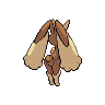 Lopunny back-facing sprite from Pokémon White
