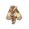 Lopunny front-facing sprite from Pokémon White