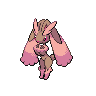 Lopunny shiny front-facing sprite from Pokémon White