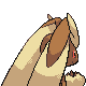 Lopunny back-facing sprite from Pokémon Diamond