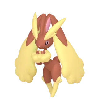 Lopunny front-facing sprite from Pokémon Sword