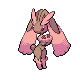 Lopunny shiny front-facing sprite from Pokémon Platinum