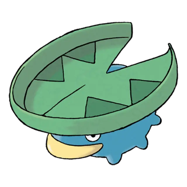 Lotad, the Water Weed Pokémon — Water/Grass-type Pokémon official artwork