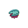 Lotad shiny back-facing sprite from Pokémon Black