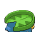 Lotad back-facing sprite from Pokémon Pearl
