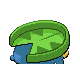 Lotad back-facing sprite from Pokémon Platinum