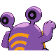 Loudred shiny back-facing sprite from Pokémon Platinum