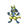 Lucario shiny front-facing sprite from Pokémon Black 2