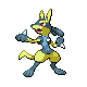 Lucario shiny front-facing sprite from Pokémon Diamond