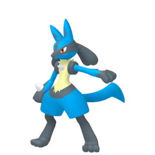 Lucario front-facing sprite from Legends Za