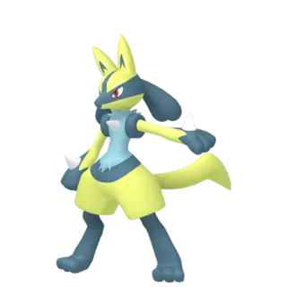 Lucario shiny front-facing sprite from Legends Za