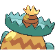 Ludicolo shiny back-facing sprite from Pokémon Pearl