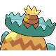 Ludicolo shiny back-facing sprite from Pokémon HeartGold