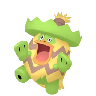 Ludicolo front-facing sprite from Pokémon X