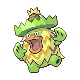 Ludicolo front-facing sprite from Pokémon Platinum