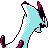 Lugia shiny back-facing sprite from Pokémon Crystal
