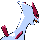 Lugia shiny back-facing sprite from Pokémon Pearl