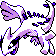 Lugia front-facing sprite from Pokémon Silver