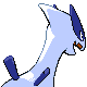 Lugia back-facing sprite from Pokémon HeartGold
