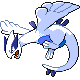 Lugia front-facing sprite from Pokémon HeartGold