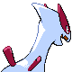 Lugia shiny back-facing sprite from Pokémon HeartGold
