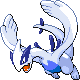 Lugia front-facing sprite from Pokémon Platinum