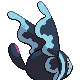 Lumineon back-facing sprite from Pokémon Diamond