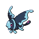 Lumineon front-facing sprite from Pokémon Diamond