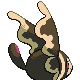 Lumineon shiny back-facing sprite from Pokémon Diamond
