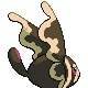 Lumineon shiny back-facing sprite from Pokémon SoulSilver