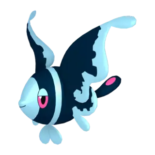 Lumineon front-facing sprite from Pokémon Moon