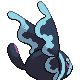 Lumineon back-facing sprite from Pokémon Platinum