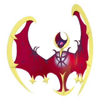 Lunala shiny front-facing sprite from Pokémon Moon
