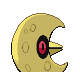 Lunatone back-facing sprite from Pokémon Pearl