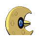 Lunatone shiny back-facing sprite from Pokémon Pearl