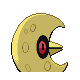 Lunatone back-facing sprite from Pokémon HeartGold