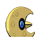 Lunatone shiny back-facing sprite from Pokémon HeartGold