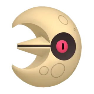 Lunatone front-facing sprite from Pokémon X
