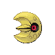 Lunatone front-facing sprite from Pokémon Platinum