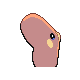 Luvdisc back-facing sprite from Pokémon Diamond