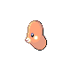 Luvdisc front-facing sprite from Pokémon Diamond