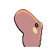 Luvdisc back-facing sprite from Pokémon SoulSilver
