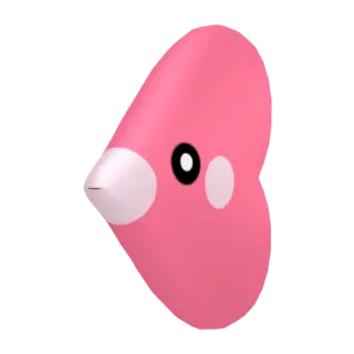 Luvdisc front-facing sprite from Pokémon Omega Ruby