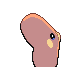 Luvdisc back-facing sprite from Pokémon Platinum