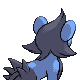 Luxio back-facing sprite from Pokémon Diamond